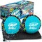 Activ Life Water Skip Ball - 2 Pack 3.5-Inch Kids Ball, Starfish Blue - Pool Toys & Fun Long-Lasting Toys for Kids - Skip Toss Ocean & Family Water Fun